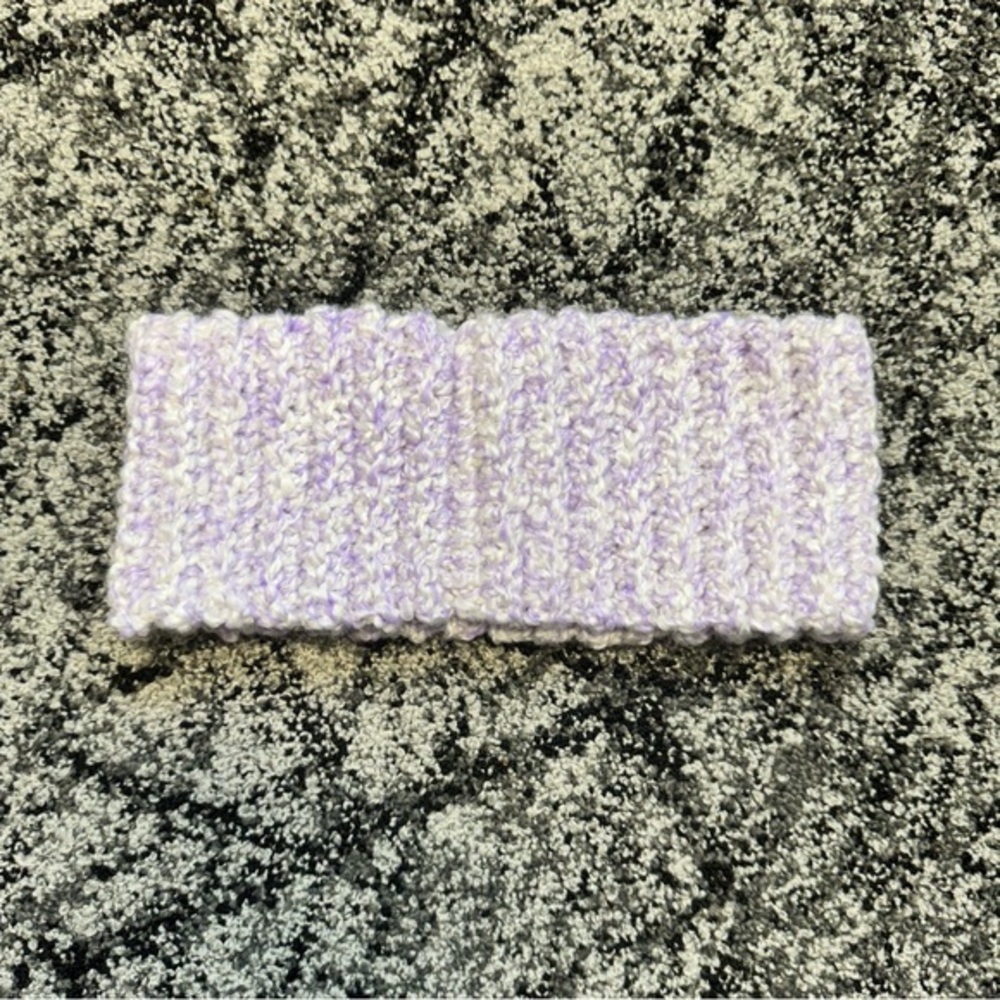 Lilac Textured Knit Headband